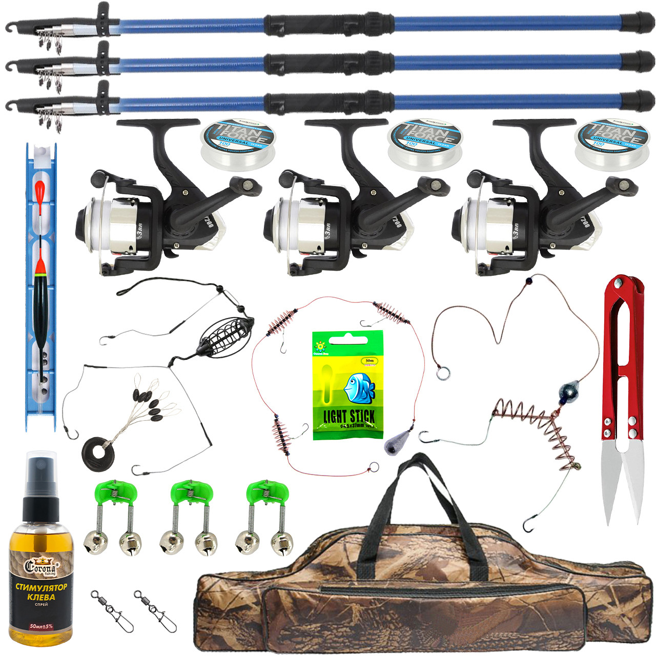 Універсальний рибальський подарунковий подарунковий комплект 2.7 см, рибальський набір на мирну рибу для рибалки, фото 1