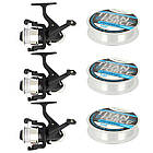 Універсальний рибальський спінінговий набір 2.4 м, готовий, обладнаний рибальський комплект для ловлі мирної риби, фото 3