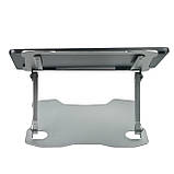 Підставка для планшета ноутбука Z28 металевий тримач що охолоджує з вентиляцією Сумісна з кулерами, фото 4