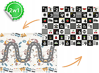 Детский игровой термоковрик развивающий коврик складной 200х150 см Nukido Польша