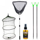 Набір Універсальний 2.4м. "Все в Одному" 2 спінінги + 2 котушки +оснащення в Чохлі 80см., фото 4