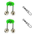 Набір Універсальний 2.4м. "Все в Одному" 2 спінінги + 2 котушки +оснащення в Чохлі 80см., фото 7