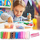 Пластилін-моделін для ліплення на 12 кольорів із 3 шпательками в наборі, фото 2