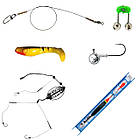 Універсальний рибальський комплект 2.4 м, рибальський готовий набір для лову хижака на літо в подарунок рибалці, фото 6
