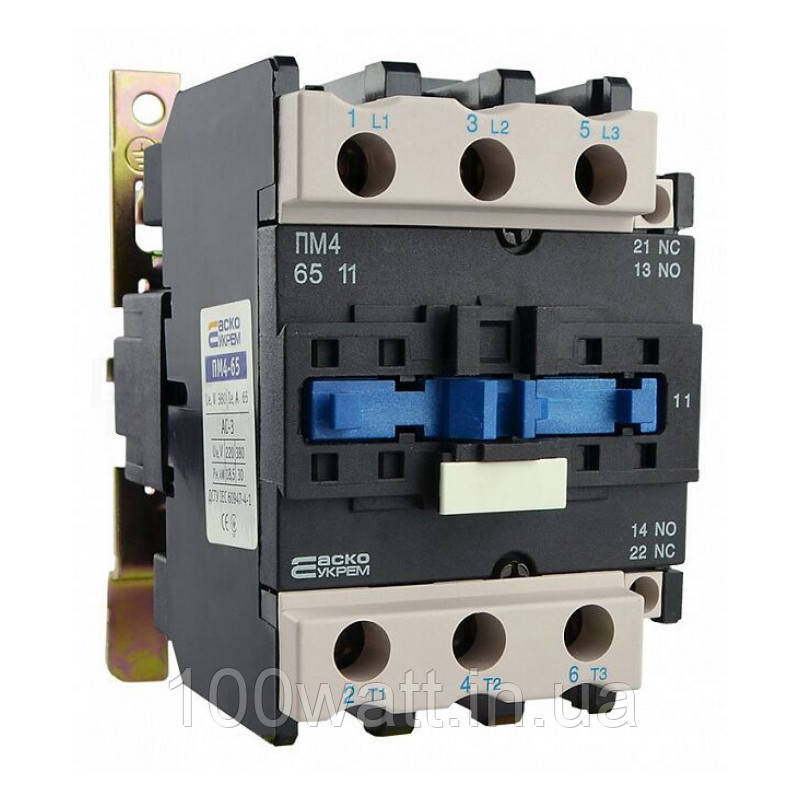 Пускач електромагнітний ПМ 4-6511 Q7 (LC1 D6511) 65А 380v АСКО-УКРЕМ, фото 1