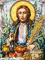 Набор Алмазная мозаика вышивка Образ Господа Иисуса Христа Охапкин на подрамнике 5d 40х50 см 189783