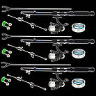 Набір Універсальний 2.7 м на три спінінги в чохлі з повним комплектом готові до використання, фото 3