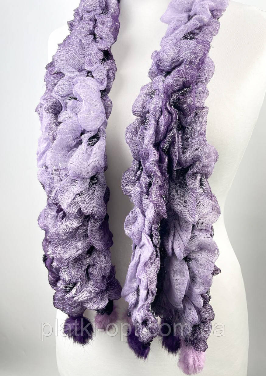 Шарф Ребека (жатка) фіолетовий
