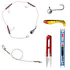 Універсальний бюджетний рибальський подарунковий комплект 2.4 м, рибальський набір для лову на хижу рибу, фото 4