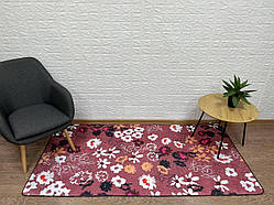 Турецький  безворсовий килим в спальню "Квіткове поле".