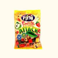 Желейні цукерки "Fini fruit attack" Фруктова атака 100 грам, фото 2