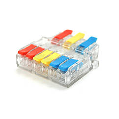 DR Клемна колодка з натискними затискачами 3х6-дроти LT-633 для розподільних коробок, 450V/32A,