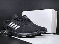Мужские стильные кроссовки демисезонные Stilli Marathon TR сетка, качественные очень легкие черные