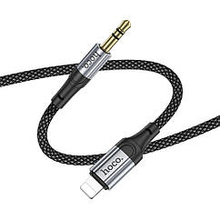 DR AUX кабель Hoco UPA26 Lightning to Jack 3.5 1m чорний