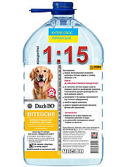 Супер очищувальний шампунь для собак глубокой очистки концентрат 1:15 ІНТЕНСИВ ДажБО 5 л (бутиль)