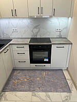 Турецький безворсовий килим "Лавандовий Мармур"