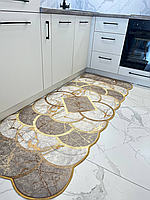 Турецький безворсовий килим "Мілк" лазерна обробка, 140*200 см