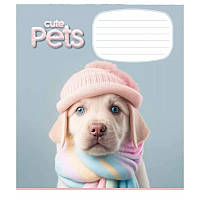 SO Тетрадь ученическая "Cute pets" 012-3253C-4 в косую линию, 12 листов