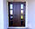 Двері вхідні пластикові ламіновані з натискним гарнітуром та замком WDS 60, фото 6