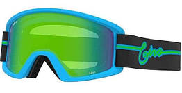 Гірськолижна маска Giro Semi Blue Neon Light 2 лінзи Loden Green S2 / Yellow S0