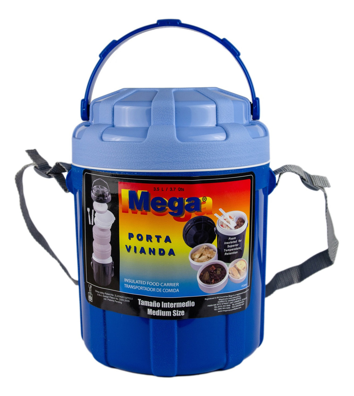 Изотермический контейнер Mega, 3,5 л, синий - фото 1 - id-p894911809