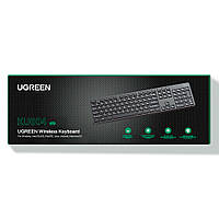 Клавіатура бездротова Ugreen KU004 Wireless Keyboard 2.4G 104 клавіші Чорний