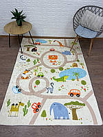 Дитячий безворсовий килимок "Сафарі" 160*230 см