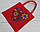 Сумка Шоппер з вишивкою Квітуче серце, еко сумка для покупок, шопер, сумка з вишиванкою, сумка для покупок вишита, фото 3