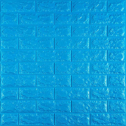 3D панель самоклеюча цегла Синій 700х770х7мм (003-7) SW-00000060, фото 1