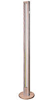 Торшер с режимами напольная светодиодная высокая лампа из дерева 1450мм Brama Wood цвет Пепельный Simpler