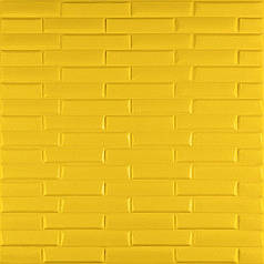 3D панель самоклеюча кладка 700х770х7мм Жовта (037) SW-00000302