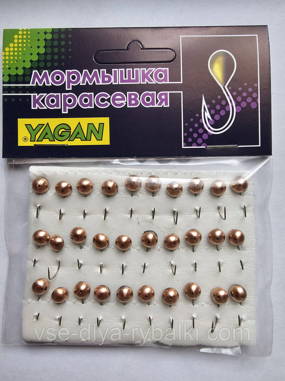 Мормишка карасева YAGAN око мідь № 4, фото 1