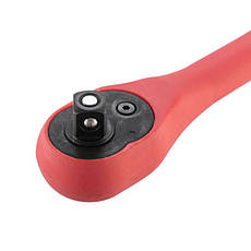Рукоятка з храповим механізмом (трещітка) 3/8" 72 зубця INTERTOOL HT-2112, фото 4