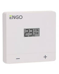 ENGO EASY230W Дротовий добовий термостат, 230В (білий)