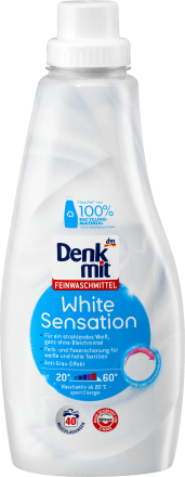 Denkmit White Sensation гель для прання білої білизни 1 л (40 прань), фото 1