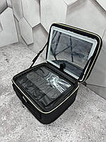 Косметичка-органайзер кожаная с зеркалом LED подсветка Белый TP-492