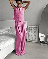 Костюм деловой женский жилет+брюки костюмка 42-44, 44-46, 46-48 (5) "Pudra" Rin4961-#374