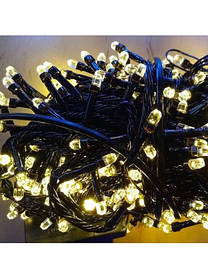 Гірлянда кристал 300 LED чорний шнур золото, від мережі, в кор. 16*8*9 см
