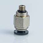 Фітинг пневматичний APC04-M5 прямий під трубку D4, різьблення М5