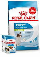 Royal Canin X-Small Puppy 1,5кг + 4 пауча корм для цуценят мініатюрних розмірів