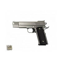 SO Игрушечный пистолет на пульках "Browning HP" Galaxy G20S металл стальной