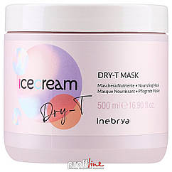 Зволожуюча маска для сухого, кучерявого та пошкодженого волосся Inebrya Ice Cream Dry-T Mask, 500 мл