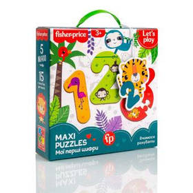 Maxi puzzle "Fisher Price. Мої перші цифри" (укр), в кор. 21*21*6см, ТМ Vladi Toys, Україна (6)