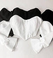 Женская блузка с имитацией корсета 42-46 универс (3цв) "VIVID" от прямого поставщика