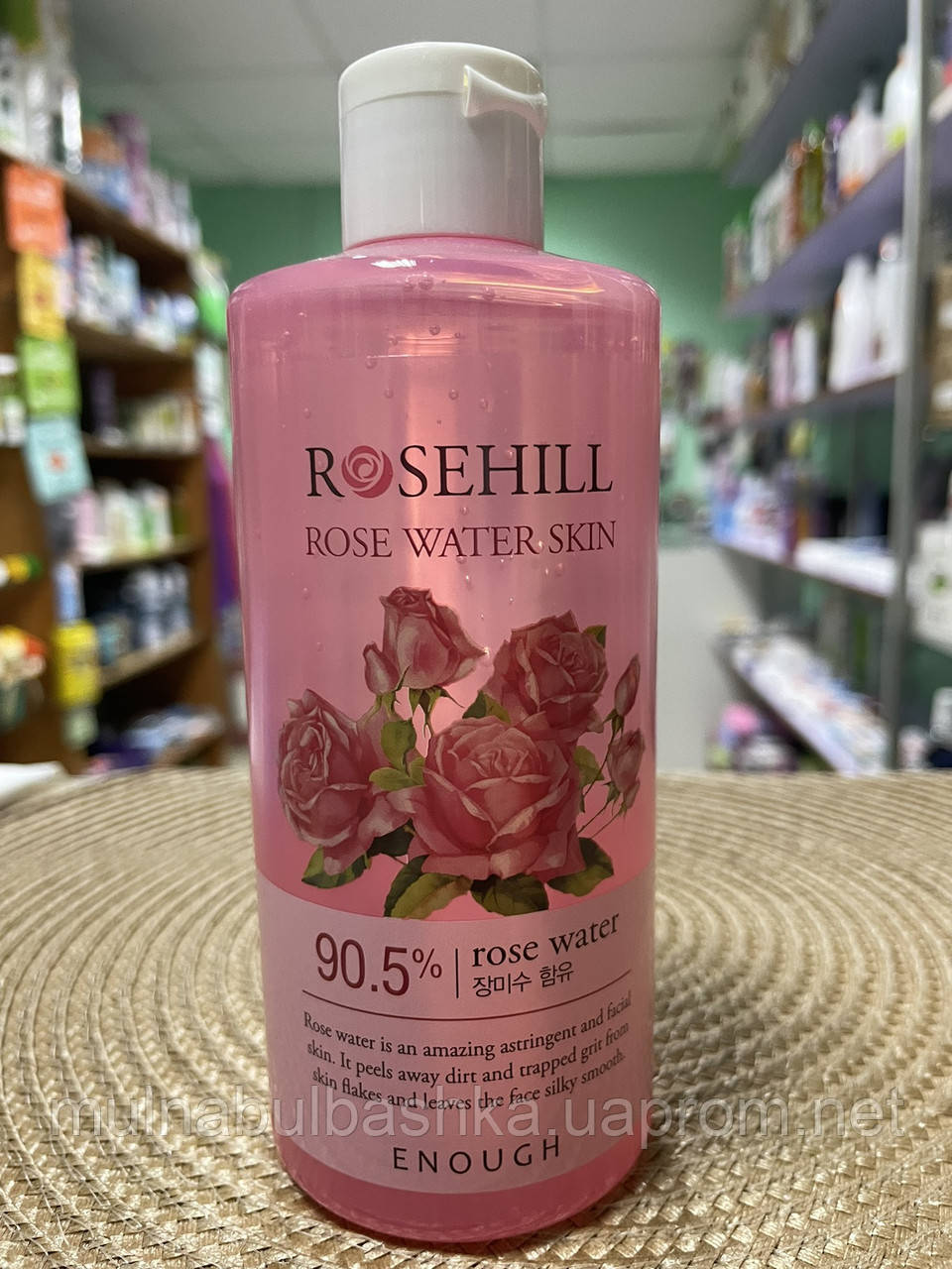 Тонер для обличчя Enough Rosehill-Rose Water Skin з гідролатом троянди, 300 мл