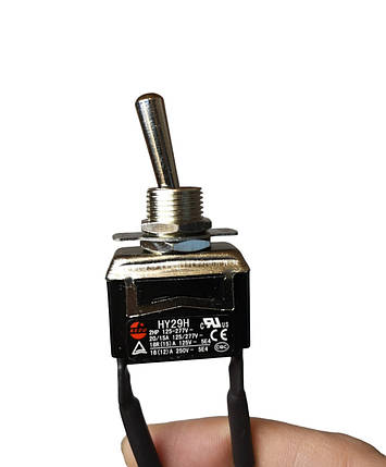 Одношвидкісний тумблер для турбосушки - Metrovac Single Speed Toggle Switch (MVC-74DP), фото 3