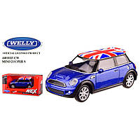 SO Машина металлическая MINI COOPER S "WELLY" 44010EF-CW масштаб 1:43