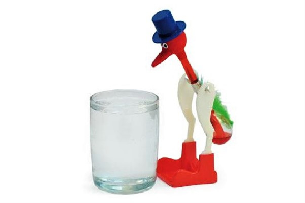 Настільна іграшка-маятник «П'янка пташка» (NOVELTY DIPPY DRINKING BIRD), фото 1