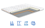 Тонкий матрац ортопедичний Трафік Матролюкс 150х190 см двоспальний безпружинний, фото 6