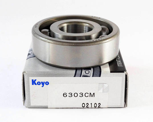 Підшипник 6303 (17*47*14) колінвала, КПП мотоцикла, Koyo Японія, фото 3